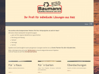 baumann-holzwaren.de Webseite Vorschau