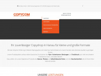 copycom.de Webseite Vorschau