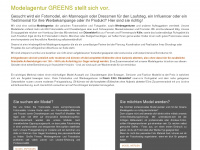 greens-modelagentur.de Webseite Vorschau
