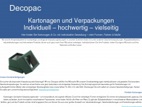 decopac.de Webseite Vorschau
