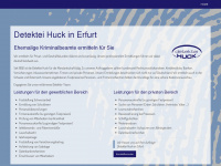 detektei-huck.de Webseite Vorschau