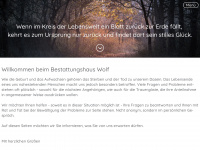 wolf-bestattungen.de Webseite Vorschau