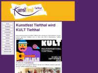 kunstfest-tiefthal.de Webseite Vorschau