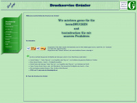 druckservice-gruenler.de Webseite Vorschau