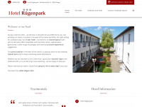 hotel-ruegenpark.de Webseite Vorschau