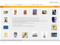 universal-prints.com Webseite Vorschau
