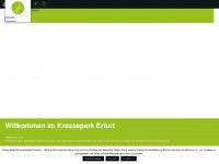 kressepark-erfurt.de Webseite Vorschau