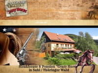 gasthaus-pension-crazy-horse.de Webseite Vorschau