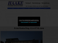 haake-jena.net Webseite Vorschau