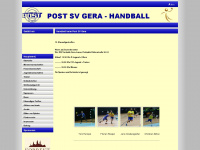 post-sv-gera-handball.de Webseite Vorschau