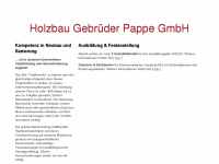 holzbau-pappe.de Webseite Vorschau