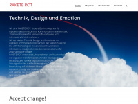 rakete-rot.de Webseite Vorschau