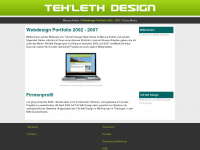 tehleth-design.de Webseite Vorschau