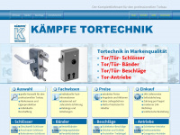 kaempfe-tortechnik.de Webseite Vorschau