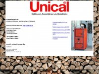 unical.de Webseite Vorschau