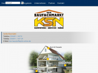 ksn-baustoffe.de Webseite Vorschau