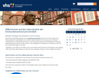 kvhs-eichsfeld.de Webseite Vorschau