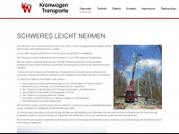 kranwagen-waeder.de Webseite Vorschau