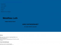 metallbau-loth.de Webseite Vorschau
