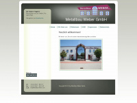 metallbau-weber.com Webseite Vorschau