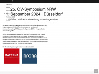 oev-symposium.de Webseite Vorschau
