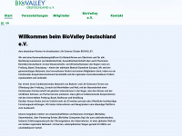 biovalley.de Webseite Vorschau