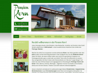 pension-korn.de Webseite Vorschau