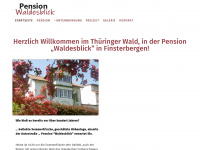 pensionwaldesblick.de Webseite Vorschau