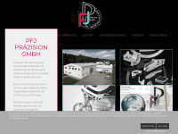 pfj-praezision.de Webseite Vorschau