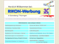 rikon-werbung.de Webseite Vorschau