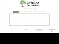 landgasthof-lindenbaum.de Webseite Vorschau