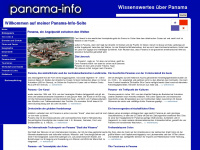 panama-info.net Webseite Vorschau