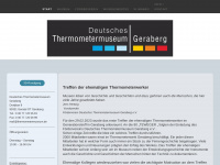 thermometermuseum.de Webseite Vorschau