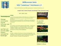 mgv-liederkranz-arenshausen.de Webseite Vorschau