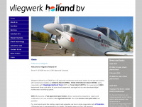 vliegwerkholland.nl Webseite Vorschau