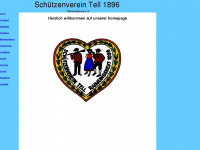 schuetzenverein-tell-1896.de Webseite Vorschau