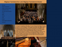 allgaeuer-kantatenchor.de Webseite Vorschau