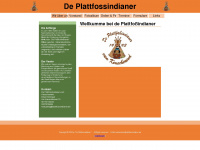 plattfossindianer.de Webseite Vorschau