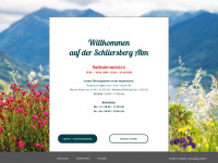 schliersbergalm.com Webseite Vorschau