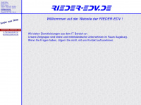 rieder-edv.de Webseite Vorschau