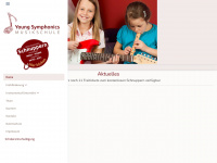 young-symphonics.de Webseite Vorschau