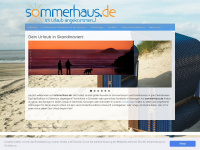 sommerhaus.de Webseite Vorschau