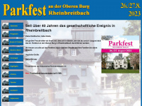 parkfest.info Webseite Vorschau