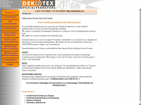 dekotex.com Webseite Vorschau