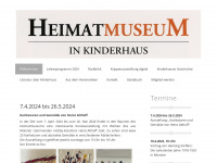 heimatmuseum-kinderhaus.de Webseite Vorschau