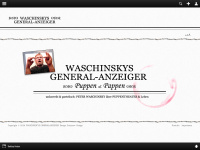 generalanzeiger-waschinsky.de Webseite Vorschau