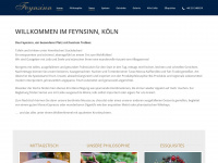 cafe-feynsinn.de Webseite Vorschau