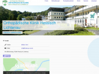 klinik-lichtenau.de Webseite Vorschau