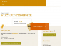 dinghofer.at Webseite Vorschau