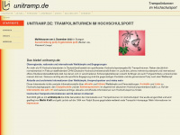 unitramp.de Webseite Vorschau
